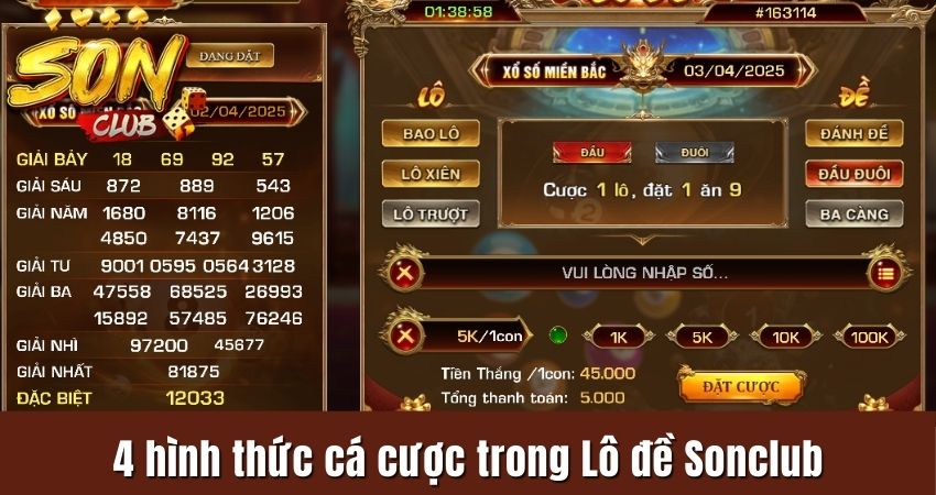 Các hình thức cá cược được cổng game tích hợp