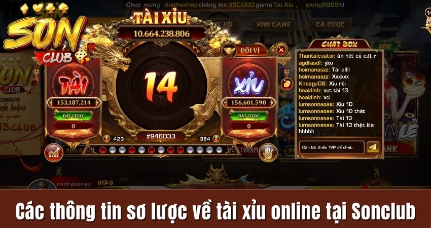Các thông tin sơ lược về tài xỉu online tại Sonclub