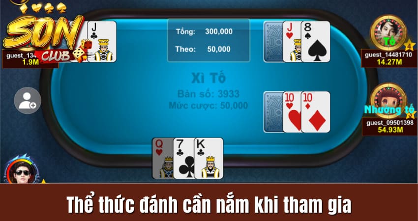 Thể thức đánh cần nắm khi tham gia